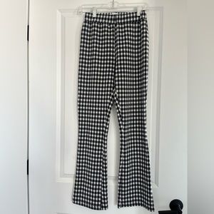 Black and White Bootcut Pants